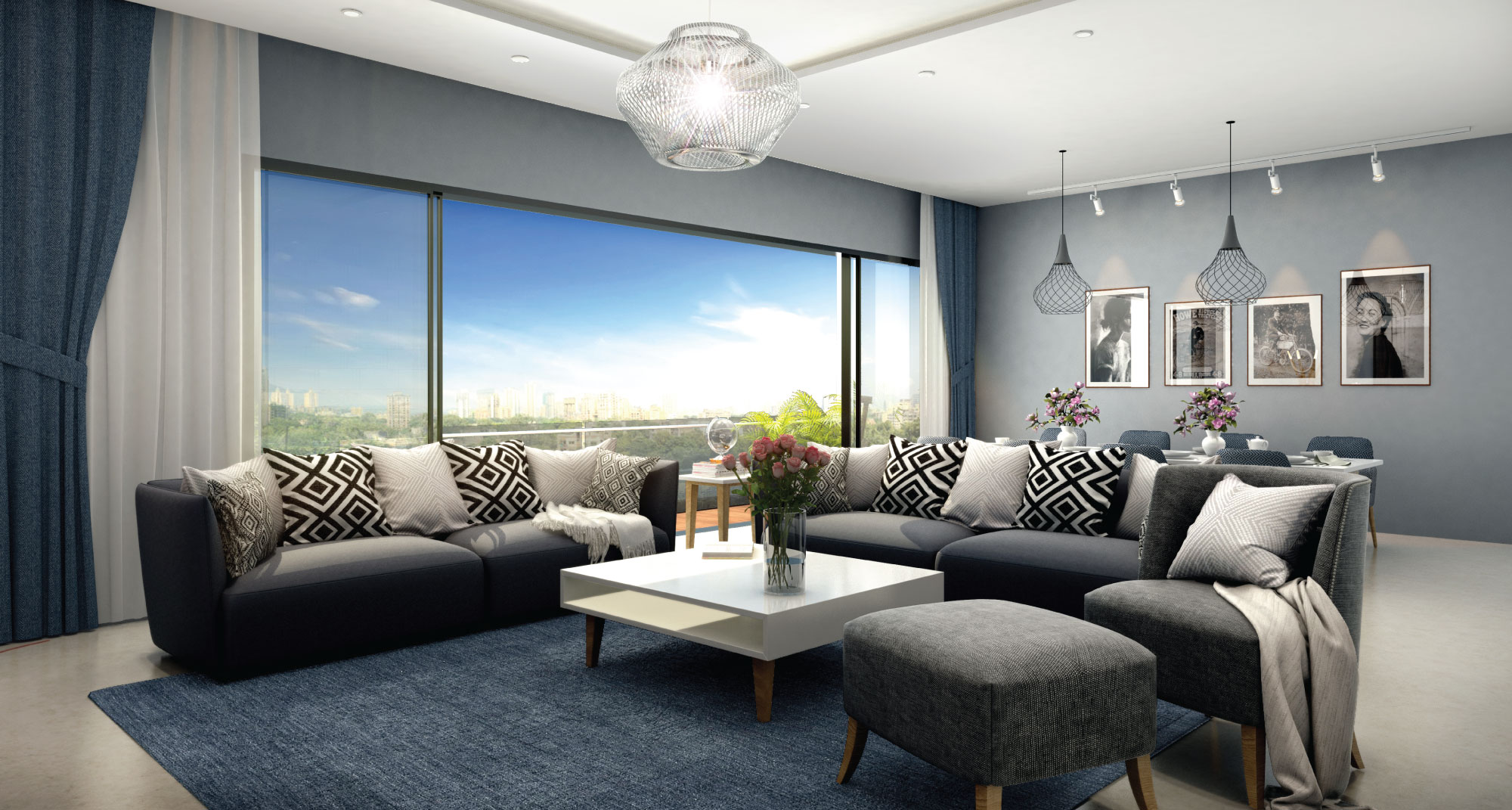 Monte Carlo living room render
